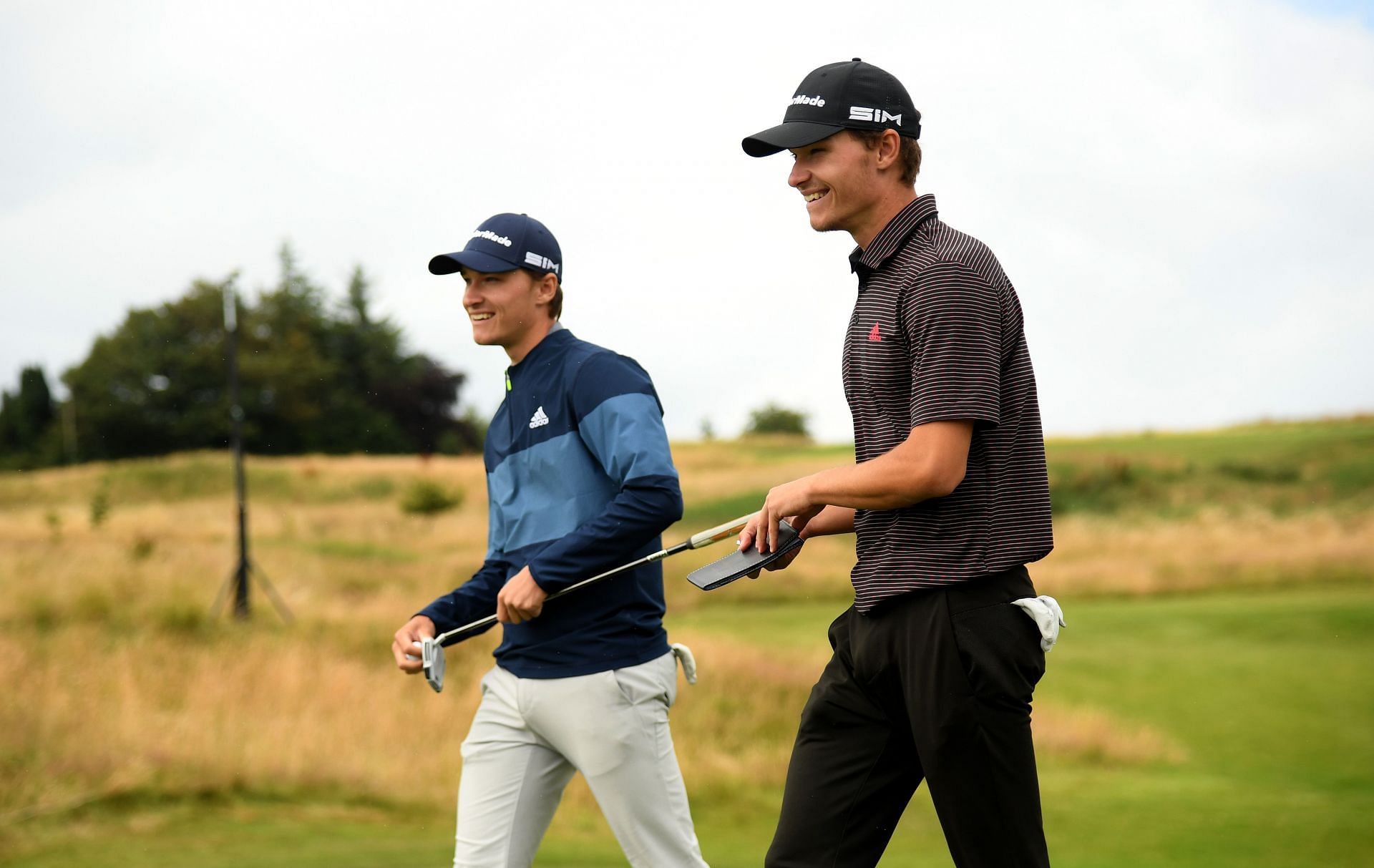 The Højgaard twins at the Betfred British Masters - Previews (Image via Ross Kinnaird/Getty Images)